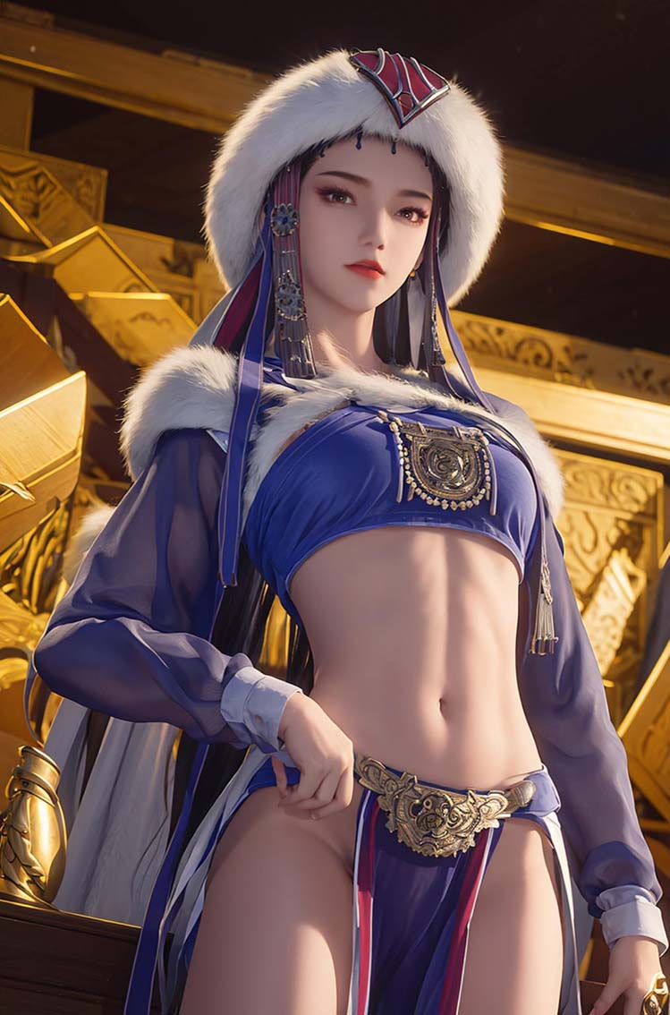 [CG/合集] AI超高渲染 (阿七高瑶.小舞.云曦.应天王后.美杜莎）