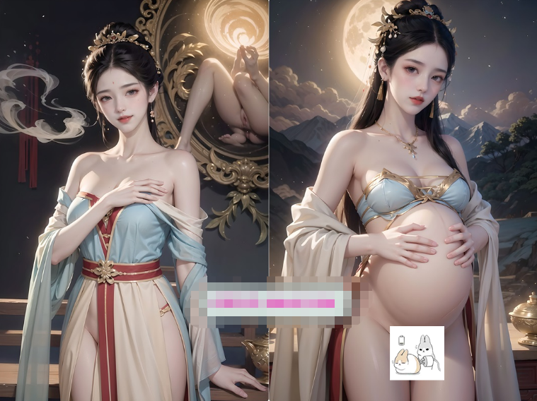 [3D漫画] 【3D全彩/无修】风骚花仙-仙子的屁股-AI超高渲染 (完/孕妇/女仙反差婊)【140M】