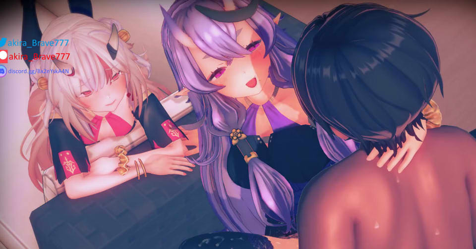 VTuber同人：百鬼绫目与竜胆尊的奉仕 1080P重置版★嗨丝姐妹[新作/2.4G]