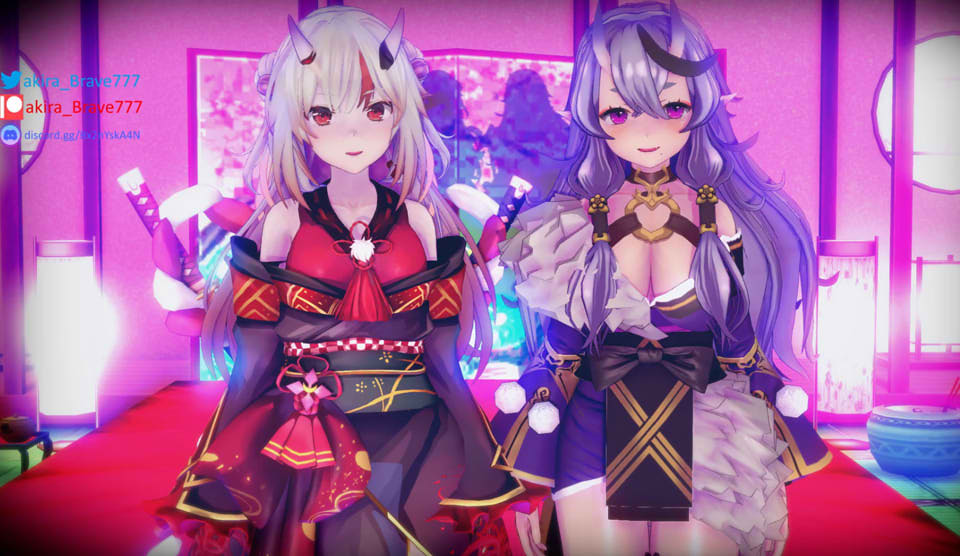 VTuber同人：百鬼绫目与竜胆尊的奉仕 1080P重置版★嗨丝姐妹[新作/2.4G]