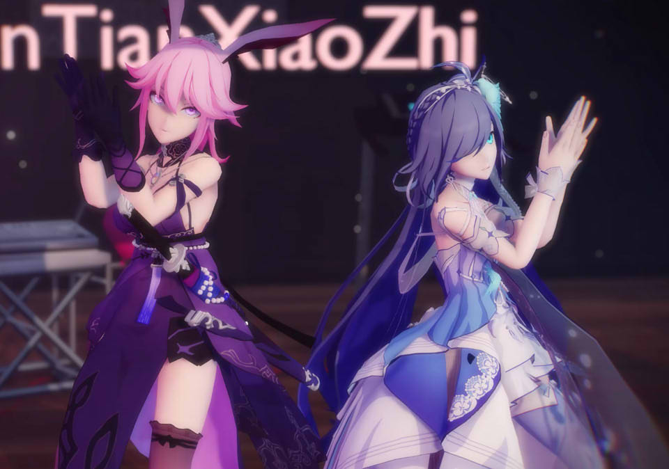 Shantianxiaozhi大佬MMD全系列作品合集：崩坏3 布洛妮娅+雷电芽衣[整合/33G]