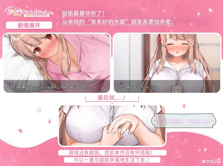 [日系] 【养成SLG/中文】和姐姐一起～唯奈的甜蜜全肯定～官方中文版+存档【佳作/全CV/3.9G】