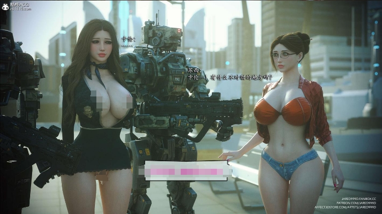 [3D漫画] 【3D全彩/无修】[Jared999D]食人魔的起源 00-03★超高画质渲染 (完/巨乳反差/母狗)【304M】