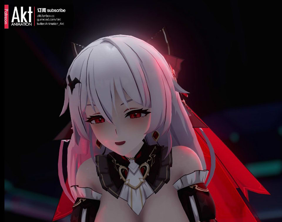 AKT大师12月新作：崩坏3 德丽莎+原神 芙宁娜 2K60帧无修版[新作/1G]