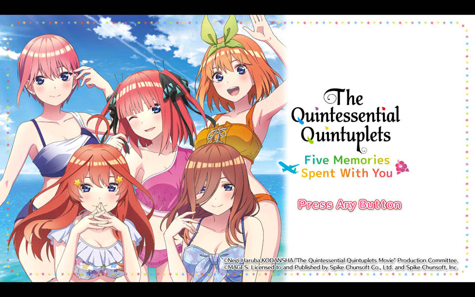 [日系] 五等分的新娘~与你一起度过的五个回忆 STEAM官方中文版[5月新作/6G]