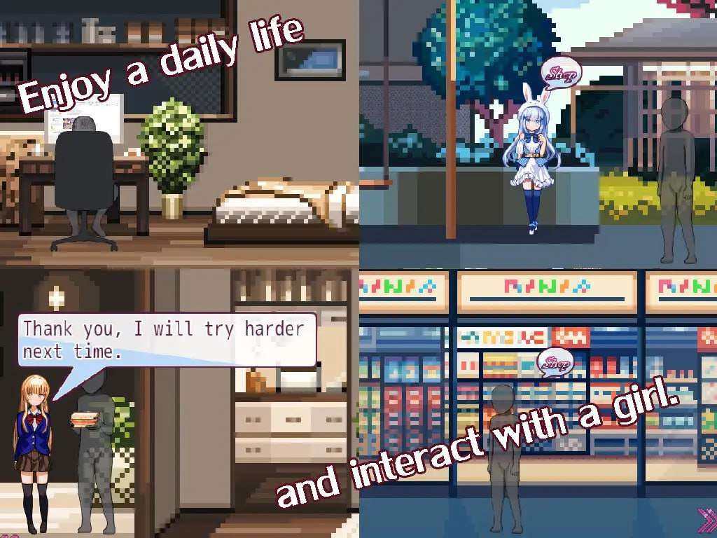 [互动SLG/像素动态] 邻家堕天使 The Fallen Angel Next Door  v2.3 PC+安卓 AI汉化版 [500M/百度]