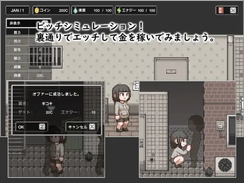 【探索SLG/像素全动态/汉化】婊子的生活(LIFE OF BITCH)V1.0 机翻汉化【400MB】