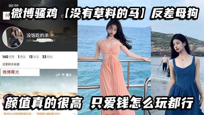 微博骚鸡没有草料的马反差母狗颜值真的很高只爱钱怎么玩都行私下发自慰视频给金主爸爸看真到骚到骨子里了详情介绍