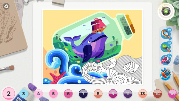 画廊 涂色本和装饰 Gallery Coloring book & decor|官方中文|解压即撸|