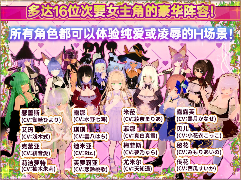 【爆款3D互动/开放世界/幻想后宫/全动态】异世界树的巫女～用魔法触摸尽情做色色的事（異世界樹の巫女～魔法のチカラでおさわりHやりたい放題～）v1.6 官方中文版+DLC [5.3G/百度]