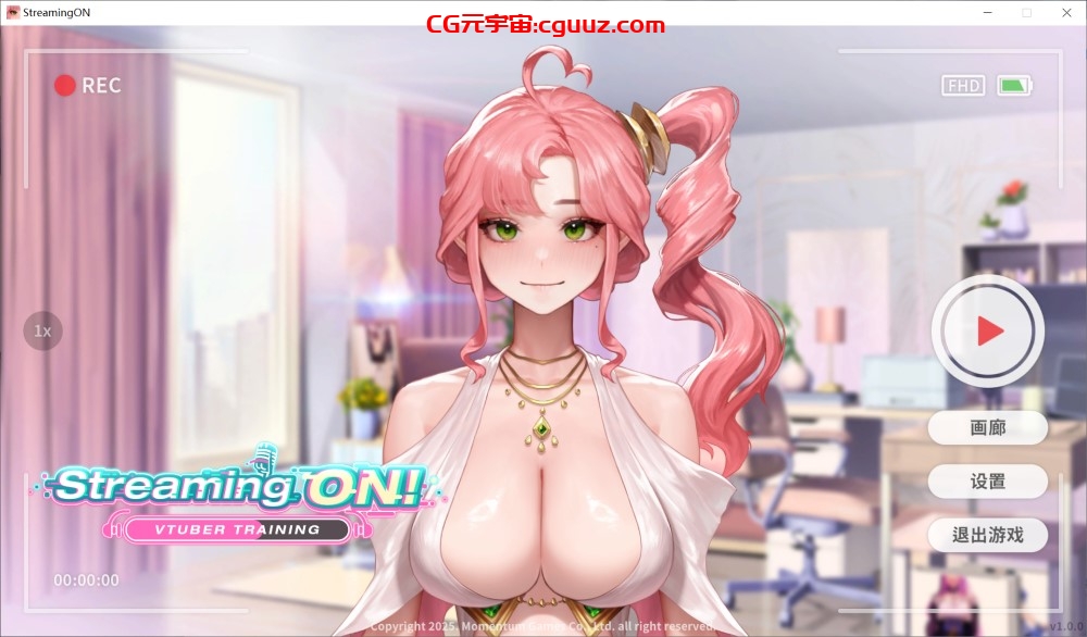[养成SLG/动态/新作/PC] 直播启动！VTuber出道指南 Streaming ON! VTuber Trainin 官中步兵版 [600M/百度]