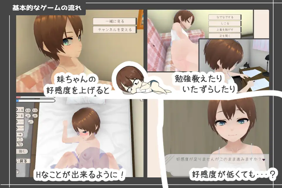 【SLG/动态/谷歌机翻/触摸/3D/妹妹/肛交】和妹妹一起生活吧/妹ちゃんとくらそう [400M/百度]