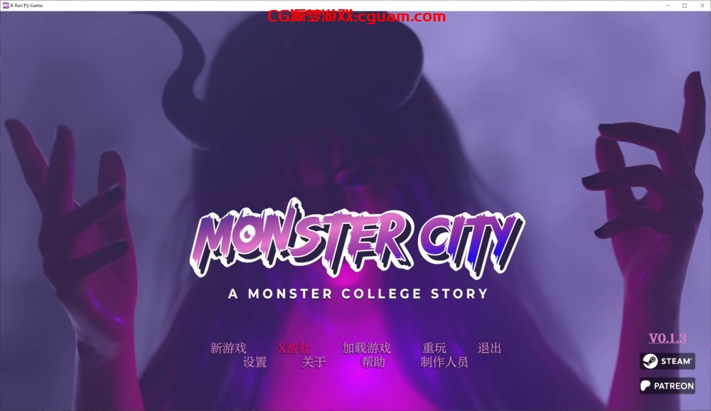 [欧美SLG/动态/初始] 怪物城市：怪物学院的故事 Monster City: A Monster College Story v0.1.3 PC+安卓 汉化版 [2.1G]
