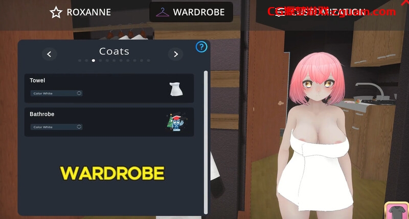 【直播露出SLG/3D作品/全动态/汉化】罗克珊（Roxanne）V0.61 内嵌AI汉化【10G】