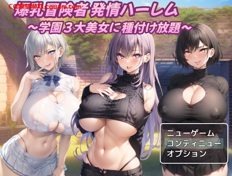 【回合RPG/AI生成/汉化】巨乳冒险者发情后宫～学园三大美女随意交配～（爆乳冒険者発情ハーレム～学園3大美女に種付け放題～）V1.03 内嵌AI汉化【双端-1.50G】