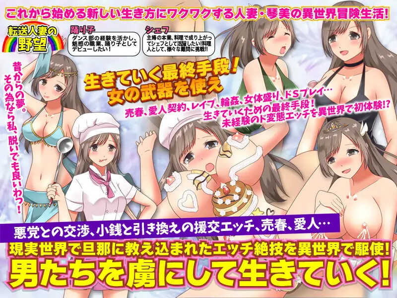 【回合RPG/人妻奴仆/汉化】转移的妻儿，仿佛在幻想世界里过着第二次人生（転送人妻はファンタジー世界で第二の人生を送るようです）V1.0 内嵌AI汉化【双端-1G】
