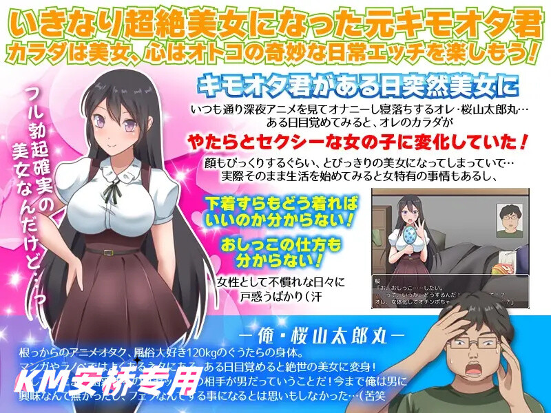 【探索RPG/TS转换/汉化】我突然變成女人 (俺、突然!女になっちゃったんだけど…男にヤラれている時ってこん)V1.0 内嵌AI汉化【双端-1G】