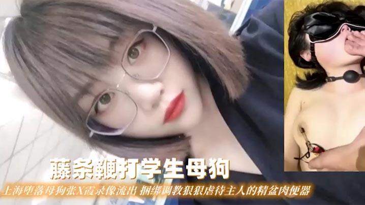 【藤条鞭打学生母狗】上海堕落母狗张X霞录像流出捆绑调教狠狠虐待主人的精盆肉便器在线观看