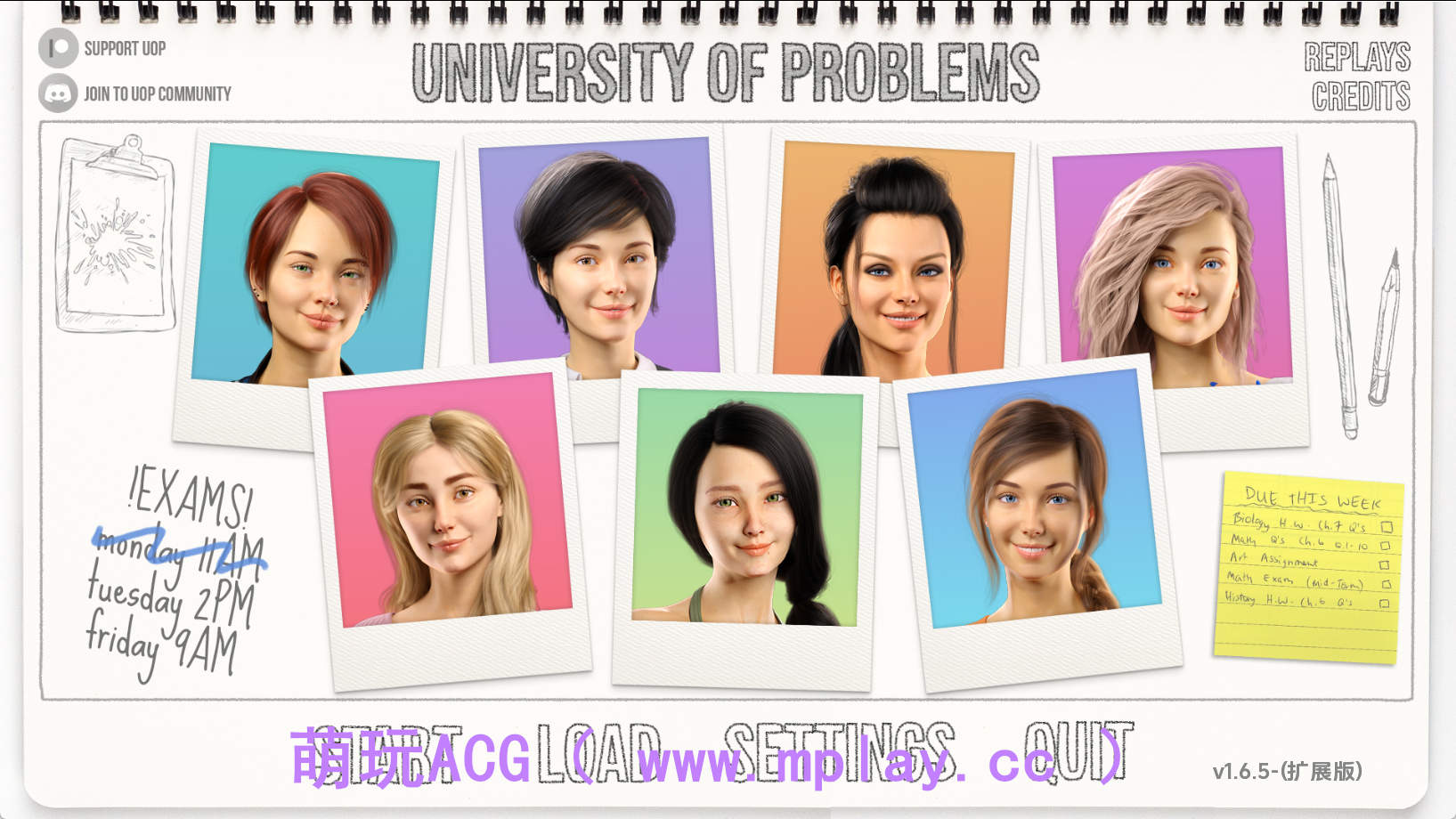 【PC/欧美SLG】学院情缘(别名：问题大学)1.6.5 AI版【12.3G/汉化/动态/更新】