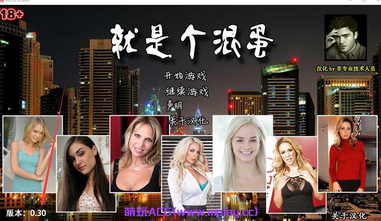 [电脑PC/真人QSP大型SLG汉化]就是个混蛋(城市英雄)0.31 sobSon of a bitch 精翻汉化版[15.3G]