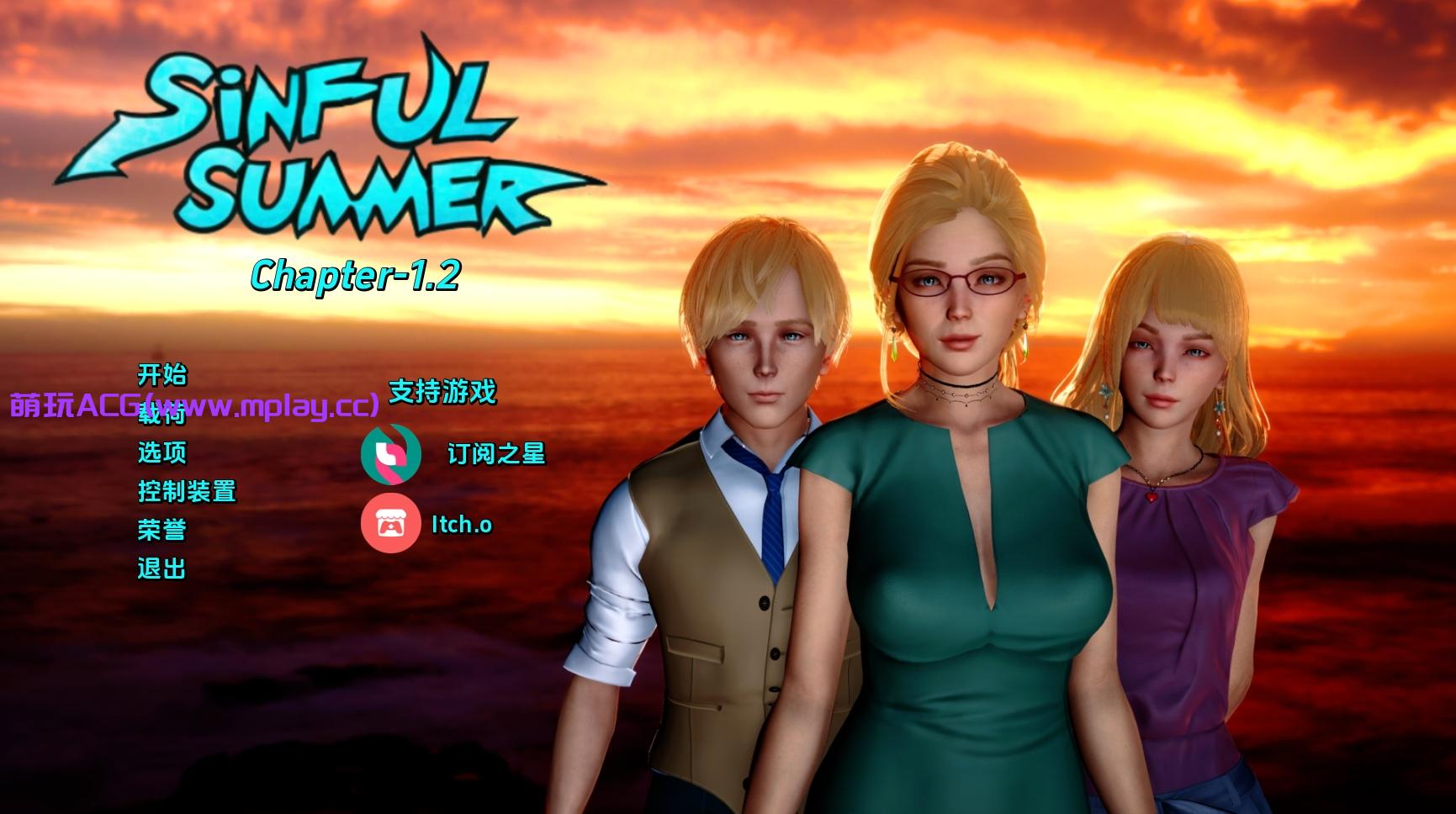 【PC/欧美SLG】罪恶的夏天：禁忌之爱的故事Ch.1.2汉化版【383MB/更新/汉化/动态】