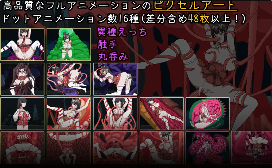 【ACT/DL官中/像素/战斗H】退魔巫女-異種淫獄官方中文版+自带全回想★ACT[10月新作/400M]