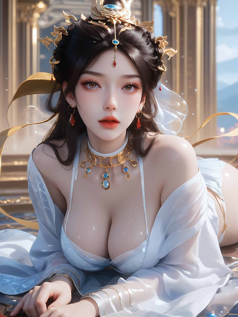 [3D漫画] [3D无修]瑶池圣女(上) 师尊的怒火[AI绘画/375M]