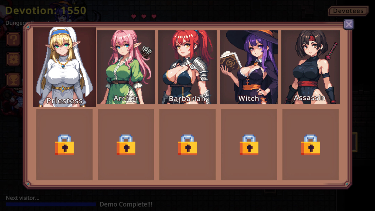 [日式SLG/新作] 地牢誓约 Dungeon Devotion V1.2c官方中文无修版[10月新作/300M]