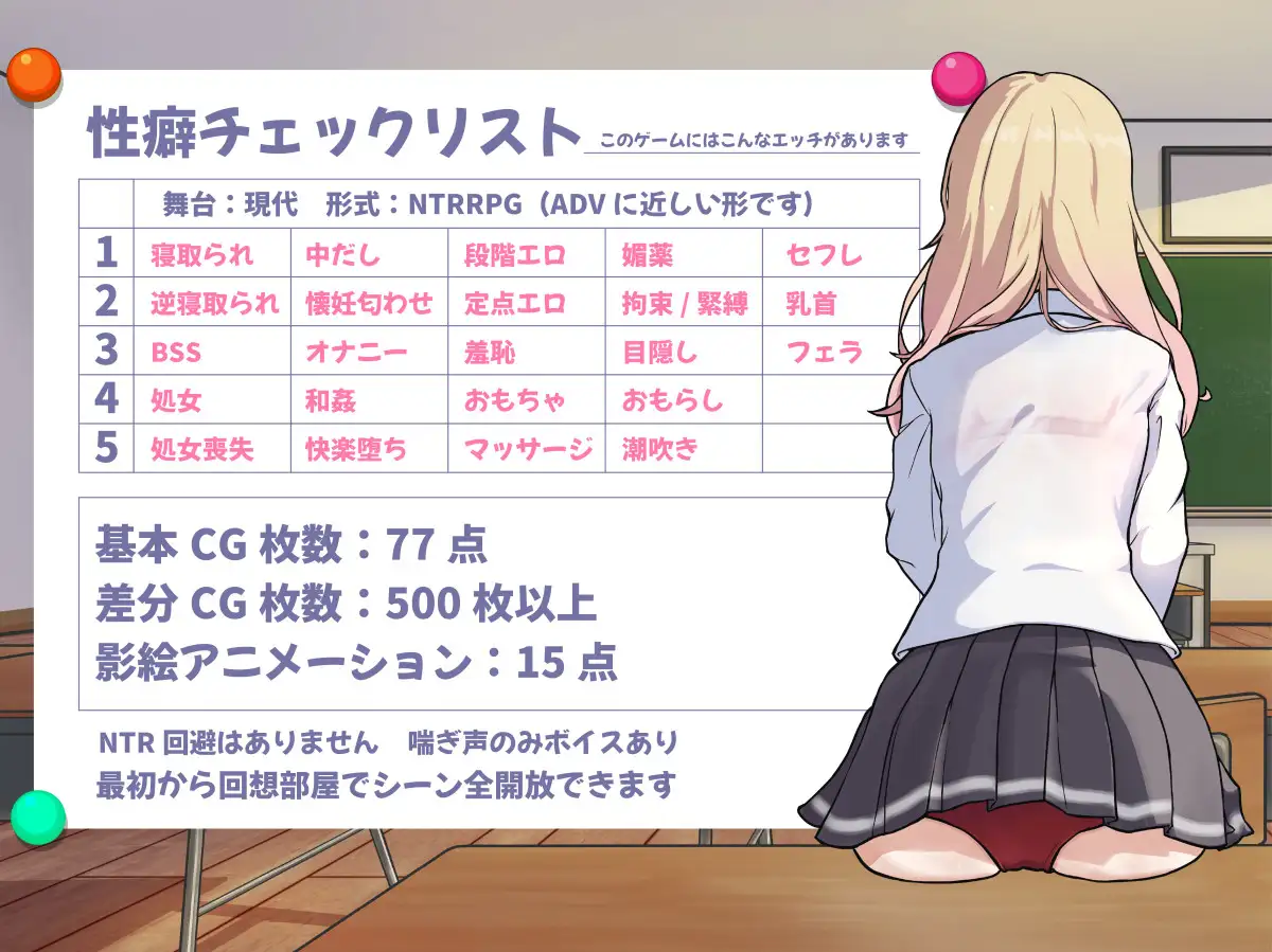 [12月新作] 日式RPG NTR题材游戏《NTR辣妹—对御宅族温柔的辣妹惨遭NTR》AI汉化版+存档，大小3G