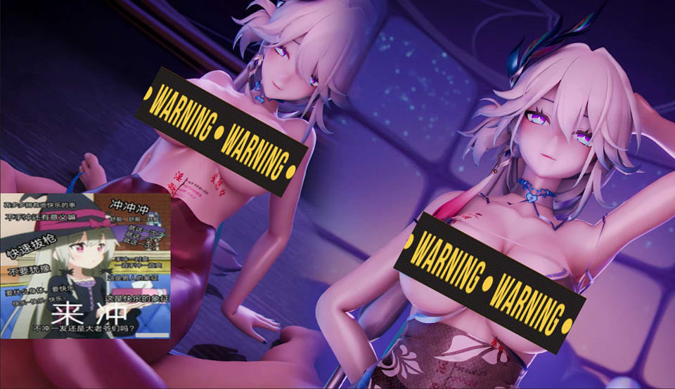 SRYB/三仁月饼大佬3月新作：MMD合集（艾莲 + 爻光）2K无修版，全CV，3G