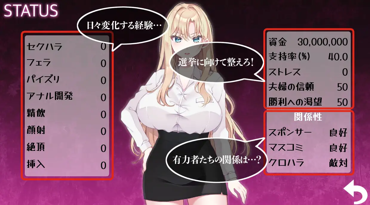 【SLG/NTR/羞辱】NTR POLITICS JP～爆乳政治家的选举活动记录！〜正式版新作/600M