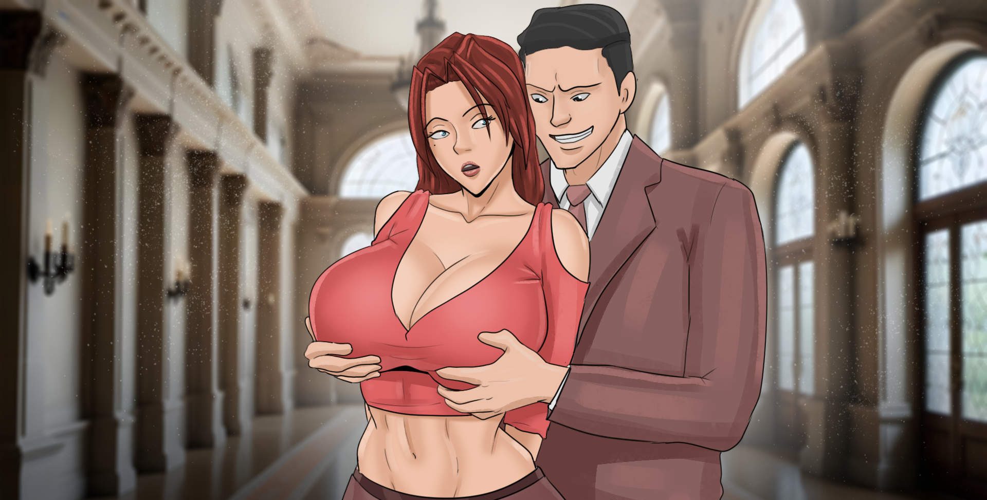 【PC、安卓、IOS可用】欧美SLG游戏《疯狂打脸重装上阵v0.14 AI版》，1.75G，汉化且含动态内容，已更新