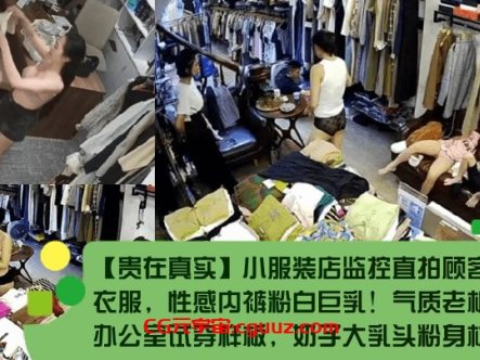 【贵在真实】小服装店监控直拍顾客试穿衣服，性感内裤粉白巨乳！气质老板娘在办公室试穿样板，奶子大乳头粉身材好！在线观看