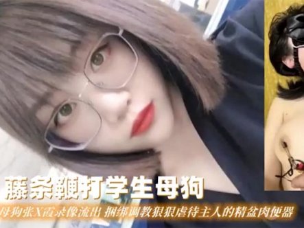 【藤条鞭打学生母狗】上海堕落母狗张X霞录像流出捆绑调教狠狠虐待主人的精盆肉便器在线观看