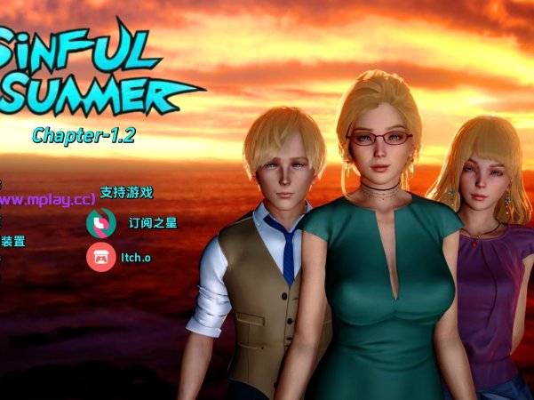 【PC/欧美SLG】罪恶的夏天：禁忌之爱的故事Ch.1.2汉化版【383MB/更新/汉化/动态】